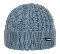 Eisbär Afratos Beanie Mütze Wintermütze Umschlagmütze Strickmütze Skimütze Damen/Herren - mit Umschlag, Futter, Futter Winter Herbst-Winter - One Size Denim