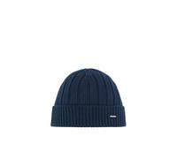 Eisbär Ayo Mütze blau - Outdoor-Mütze mit Merino-Mix (mulesingfrei), Breiter Rippenstruktur & Nahtlosem Design - Wärmende, Atmungsaktive Wintermütze für Damen & Herren