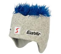 Eisbär Cocker Skipool Wintermütze Damen/Herren - Made in Austria Zottelhaarmütze Snowboardmütze Strickmütze mit Futter, Futter Herbst-Winter Winter - One Size Small beige