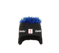 Eisbär Cocker Skipool Wintermütze Damen/Herren - Made in Austria Zottelhaarmütze Snowboardmütze Strickmütze mit Futter, Futter Winter Herbst-Winter, blau