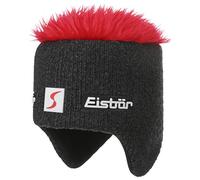 Eisbär Cocker Skipool Wintermütze Damen/Herren - Made in Austria Zottelhaarmütze Snowboardmütze Strickmütze mit Futter, Futter Herbst-Winter Winter - One Size rot