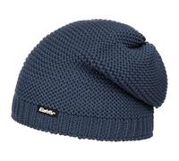 Eisbär Corson Oversize Strickmütze Beanie Skimütze Wintermütze Wollmütze Damen/Herren - Made in Austria mit Futter, Futter Herbst-Winter Winter - One Size blau