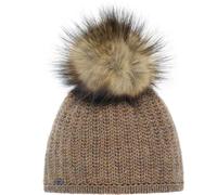 EISBÄR Damen Bommelmütze "Aurelie Lux" (30702) ONE SIZE beigegelb/real