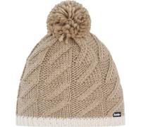 EISBÄR Damen Mütze Asteria Pompon MÜ (77075) ONE SIZE white-sandstone/sandstone