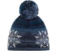 EISBÄR Damen Mütze "Ike Pompon" (30656) ONE SIZE blaujeans-white-schwarz