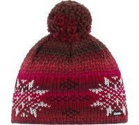 EISBÄR Damen Mütze Ike Pompon rotbraun-white-schwarz - (9008132632992)