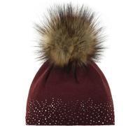 EISBÄR Damen Mütze Nalin Lux Crystal MÜ (80115) ONE SIZE chianti/AF h.braun