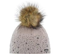 Eisbär Rana Lux Crystal Mütze brushed silver-anthrazit/real