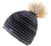 EISBÄR Damen Mütze Mikata Lux grafitgrau-h.braun ONE SIZE (9008132564590)