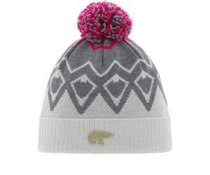 EISBÄR Damen Ziggy OS Pompon MÜ (30911) ONE SIZE white-graumele-pittipink