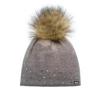Eisbär Dip Dye Lux Crystal, Strickmuetze Damen brushed silver-schwarz/real onesize