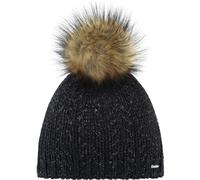 Eisbär Mütze (Pompon) Folina Lux schwarz Damen
