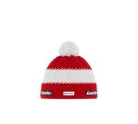 Eisbär Frankreich Ski Austria Bommelmütze Strickmütze Wintermütze Skimütze Damen/Herren - Made in the EU mit Futter, Futter Herbst-Winter Winter