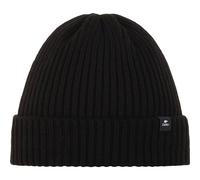 Eisbär Mütze Herren & Damen RIPP 2.0 Schwarz - Urbane Beanie Unisex Klassische Strickmütze mit Umschlag weich warm Wintermütze Bequeme Haube aus Österreich