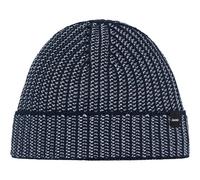 Eisbär Mütze Herren & Damen Sorrak Blau - Merino Wintermütze Unisex mit Fleece schützt vor Kälte und Wind - Strickmütze atmungsaktiv thermoregulierend Wintermütze warm Skimütze Haube aus Österreich
