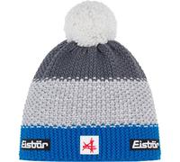 Eisbär - Star Pompon Ski Austria - Mütze, Gr. One Size, grau/blau (Bugatti/LightGrey/Anthracite)