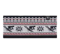 EISBÄR Herren RETROSKI STIRNBAND (36154) ONE SIZE schwarz-white-ketchup-graumele