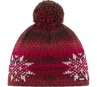 EISBÄR Damen Mütze Ike Pompon rotbraun-white-schwarz - (9008132632992)