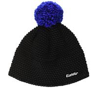 Eisbär Jamie Pompon Mütze, schwarz-Blitzblau, One Size