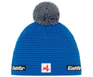 Eisbär - Jamie Pompon Ski Austria - Mütze, Gr. One Size, blau (Bugatt/Anthracite)