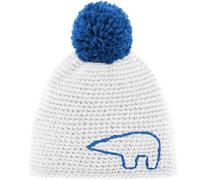 Eisbär Jay Pompon Mütze White-Lapis/Lapis
