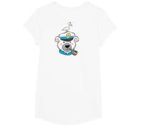 Eisbär Kapitän T-Shirt | Segeln Seefahrer Möwe Pfeife T-Shirt
