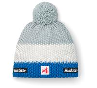 Eisbär - Kid's Star Pompon Mütze Ski Austria - Mütze, Gr. 55 cm 55 cm - 7-8 Years, grau (Eisblau/White/Fjord)