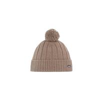 Eisbär Mütze Ayo Pompon Beige - Bommelmütze Strickmütze Wintermütze | Gefüttert, MerinoMix mulesingfrei, Ripstruktur, Nahtlos, Warm, weich, hautfreundlich, Atmungsaktiv, unisex, damen, herren