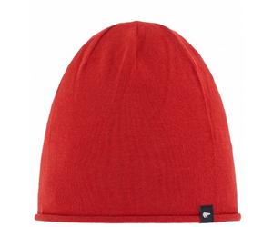 Eisbär Mütze (Beanie) Merinowolle Oversize Pulse rot Herren