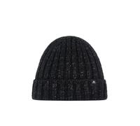 Eisbär Wintermütze (Beanie) Alea - grobe Rippstruktur - Damen schwarz - 1 Stück