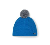 Eisbär Mütze Damen & Herren Jamie Pompon Blau - Merino Unisex mit Fleece schützt vor Kälte und Wind - Klassische Bunte Bommelmütze Strickmütze Haube aus Österreich