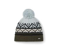 Eisbär Mütze Kathrin Merinomix mit Pompon Damen Grün/Blau/Schwarz 1 Stück