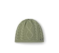 Eisbär Mütze Nelia – Merino, Fleece-Futter, Zopfmuster – Damen One Size oliv (MistyForest)
