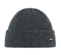 Eisbär Mütze Damen Salma Grau - Merino Strickmütze für Frauen - Wintermütze bequem weich mit Umschlag - warm Merinowolle Haube kuschelig aus Österreich