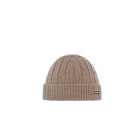 Eisbär Mütze Herren Ayo Beige - Merino Beanie für Männer - mit Fleece Wintermütze schützt vor Kälte und Wind - Fisherman Beanie Docker Trawler Haube aus Österreich