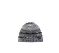 Eisbär Mütze Herren & Damen Mikata Grau - Unisex mit Fleece Futter schützt vor Kälte und Wind - kuschelig weiche Strickmütze Beanie Haube aus Österreich