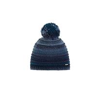 Eisbär Mütze Herren & Damen Mikata Pompon Blau - Unisex mit Fleece Futter schützt vor Kälte und Wind - kuschelig weiche Bommelmütze Pudelmütze Haube aus Österreich