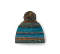 Eisbär Mütze Herren & Damen Mikata Pompon Braun - Unisex mit Fleece Futter schützt vor Kälte und Wind - kuschelig weiche Bommelmütze Pudelmütze Haube aus Österreich