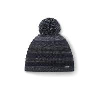 Eisbär Mütze Herren & Damen Mikata Pompon Grau - Unisex mit Fleece Futter schützt vor Kälte und Wind - kuschelig weiche Bommelmütze Pudelmütze Haube aus Österreich