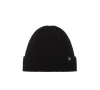 Eisbär Mütze Herren & Damen RIPP 2.0 Schwarz - Urbane Beanie Unisex Klassische Strickmütze mit Umschlag weich warm Wintermütze Bequeme Haube aus Österreich