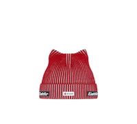 Eisbär Sorra Ski Austria Mütze rot - Sportlicher Look mit Merino-Mix (mulesingfrei), Kuscheligem Fleeceband & Offiziellem Ski Austria Logo - Perfekt für Outdoor-Aktivitäten & Humorvolles Design