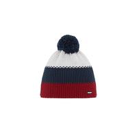 Eisbär Wintermütze Star mit Bommel - rot/dunkelblau/weiß - OneSize, 1 Stück