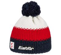 Eisbär Mütze Herren & Damen Star Pompon Ski Austria - Merino Wintermütze Unisex mit Fleece schützt vor Kälte und Wind - Bommelmütze atmungsaktiv elastisch Haube aus Österreich