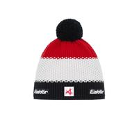 Eisbär Star Pompon Mütze SA schwarz-white-ketchup (330)