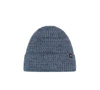 Eisbär Mütze Herren & Damen Swell Blau - Merino Wintermütze Unisex mit Fleece schützt vor Kälte und Wind - Beanie mit Umschlag atmungsaktiv thermoregulierend Haube aus Österreich