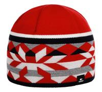 Eisbär Herren Wintermütze Pixie Merino mit Fleece Schutz vor Wind & Kälte Rot/Blau 1 Stück