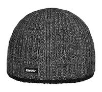 Eisbär Mütze Herren Rene Schwarz - Merino Wintermütze für Männer - mit Fleece schützt vor Kälte und Wind - Strickmütze warme Beanie weiche Bequeme Herrenmütze Haube aus Österreich