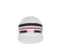 Eisbär Pauli Ski Austria Cap weiß - Strickmütze mit Schild, Merino-Mix (mulesingfrei), Kuscheligem Fleeceband & Offiziellem Ski Austria Logo - Retro-Design für Sonne & Schnee