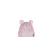 Eisbär Mütze Ponti Pompon Kids Pink - warme Wintermütze Jungen & Mädchen - 53 cm (5-6 Jahre) - kuschelige mit Fleece Futter Bommelmütze Strickmütze Pudelmütze Kindermütze Haube aus Österreich