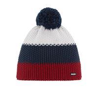 Eisbär Mütze Star Pompon Kids Mehrfarbig - warme Wintermütze Jungen & Mädchen - 55 cm (7-8 Jahre) - atmungsaktive mit Fleece Innenband Bommelmütze Kindermütze Haube aus Österreich